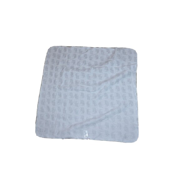 Vintage Carter's Gray Elephant  Receiving baby Blanket Cotton flannel - Picture 4 of 4